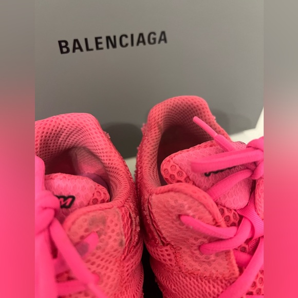 Balenciaga Phantom Monocolor Mesh Trainer Sneakers In Pink Fluo White - Picture 14 of 14